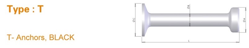 Type T Spherical Head Precast Lifting Anchors